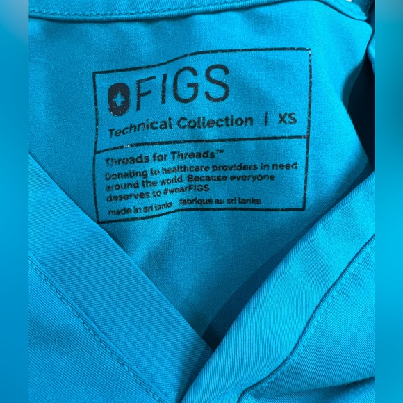Figs Catarina Teal Blue Scrubs - Picture 2 of 4